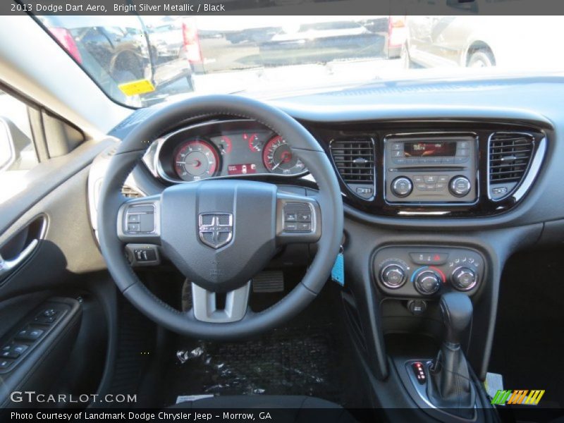 Bright Silver Metallic / Black 2013 Dodge Dart Aero