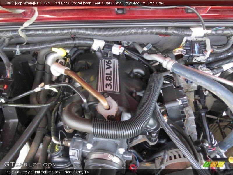 Red Rock Crystal Pearl Coat / Dark Slate Gray/Medium Slate Gray 2009 Jeep Wrangler X 4x4