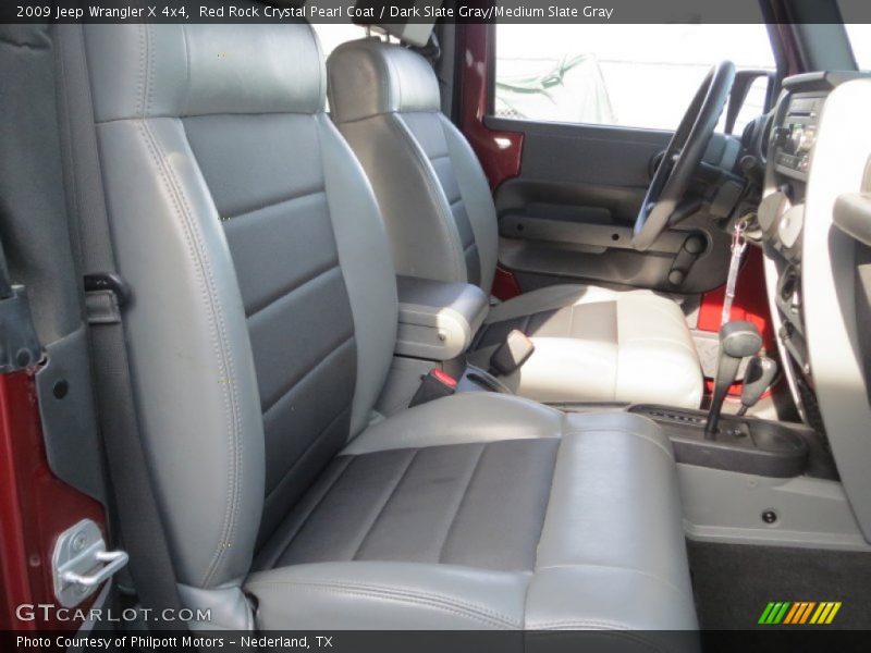 Red Rock Crystal Pearl Coat / Dark Slate Gray/Medium Slate Gray 2009 Jeep Wrangler X 4x4