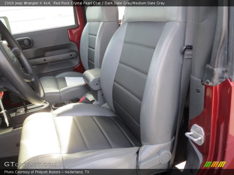Red Rock Crystal Pearl Coat / Dark Slate Gray/Medium Slate Gray 2009 Jeep Wrangler X 4x4