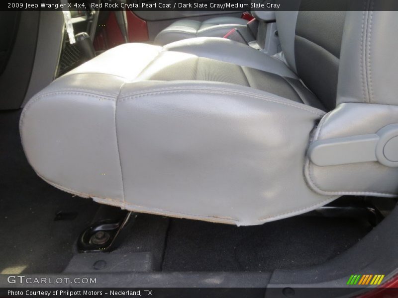 Red Rock Crystal Pearl Coat / Dark Slate Gray/Medium Slate Gray 2009 Jeep Wrangler X 4x4