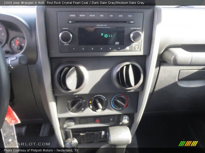 Red Rock Crystal Pearl Coat / Dark Slate Gray/Medium Slate Gray 2009 Jeep Wrangler X 4x4