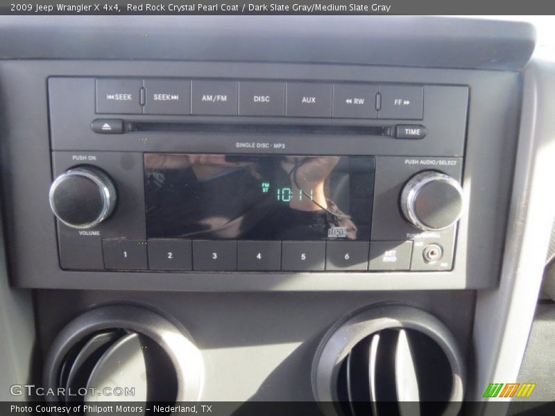 Red Rock Crystal Pearl Coat / Dark Slate Gray/Medium Slate Gray 2009 Jeep Wrangler X 4x4