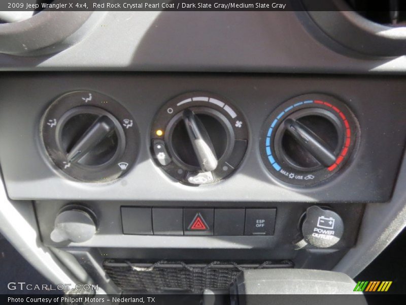 Red Rock Crystal Pearl Coat / Dark Slate Gray/Medium Slate Gray 2009 Jeep Wrangler X 4x4
