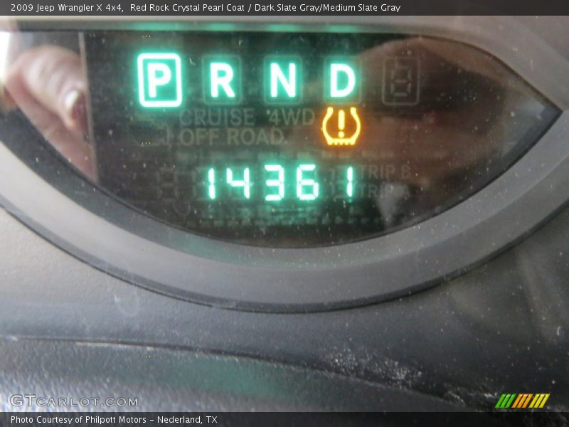 Red Rock Crystal Pearl Coat / Dark Slate Gray/Medium Slate Gray 2009 Jeep Wrangler X 4x4