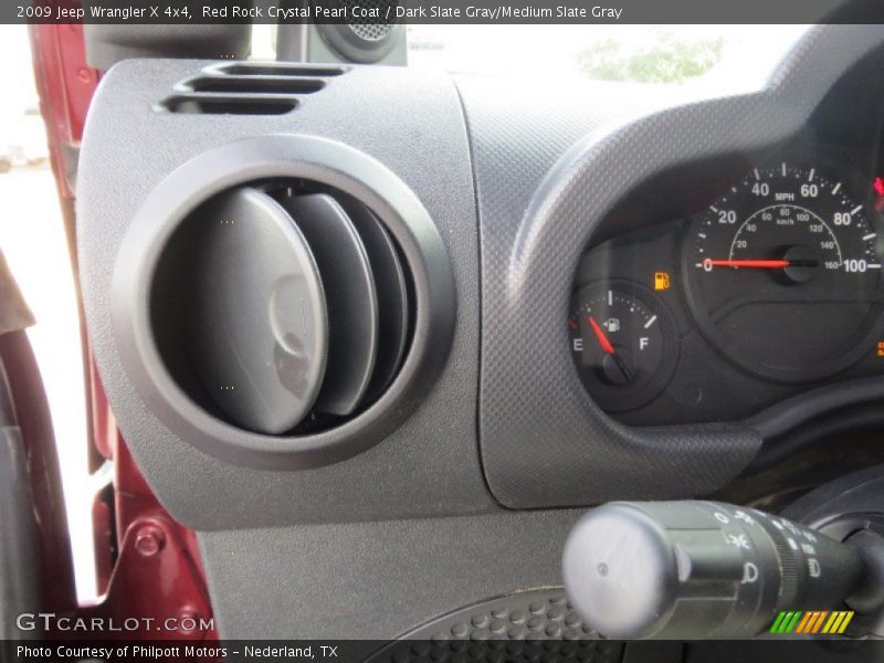 Red Rock Crystal Pearl Coat / Dark Slate Gray/Medium Slate Gray 2009 Jeep Wrangler X 4x4