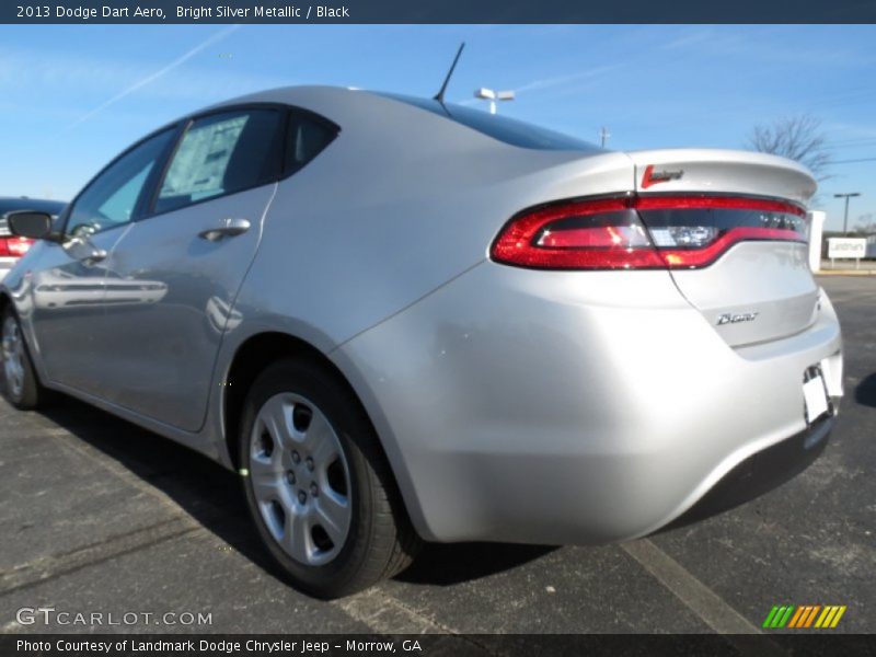 Bright Silver Metallic / Black 2013 Dodge Dart Aero