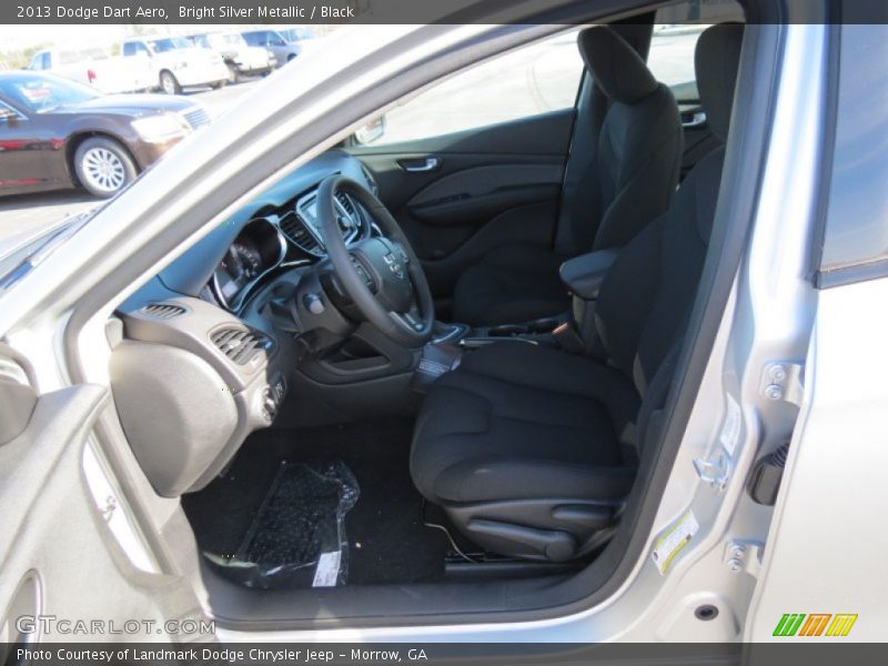 Bright Silver Metallic / Black 2013 Dodge Dart Aero
