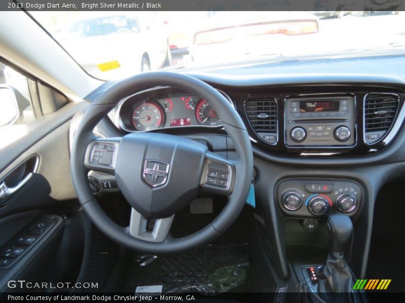Bright Silver Metallic / Black 2013 Dodge Dart Aero
