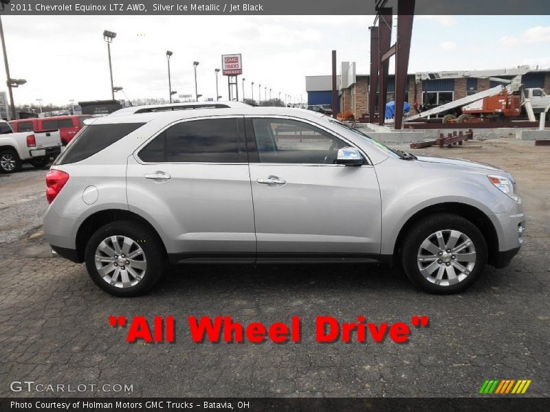 Silver Ice Metallic / Jet Black 2011 Chevrolet Equinox LTZ AWD