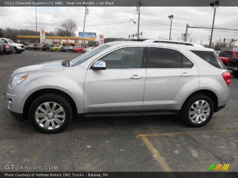 Silver Ice Metallic / Jet Black 2011 Chevrolet Equinox LTZ AWD
