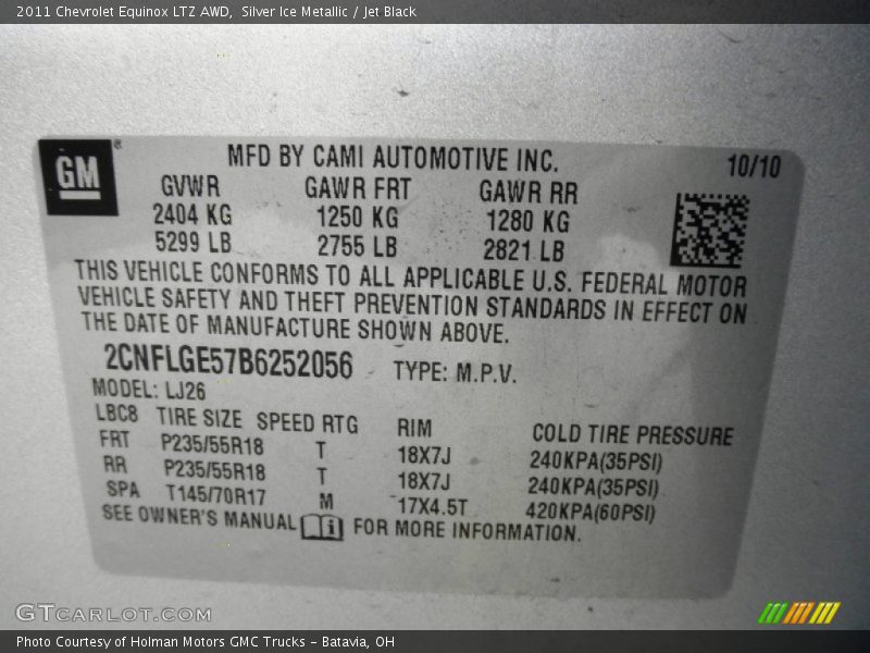 Silver Ice Metallic / Jet Black 2011 Chevrolet Equinox LTZ AWD