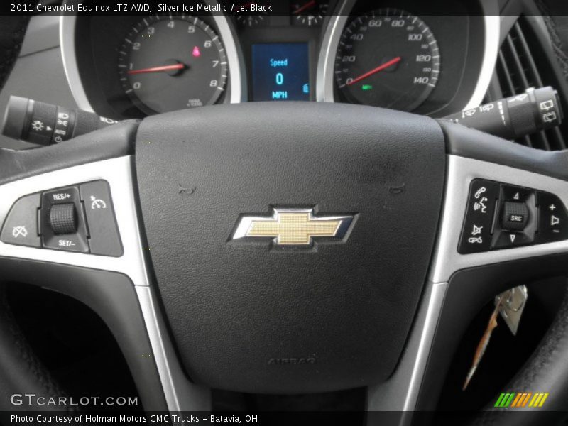 Silver Ice Metallic / Jet Black 2011 Chevrolet Equinox LTZ AWD