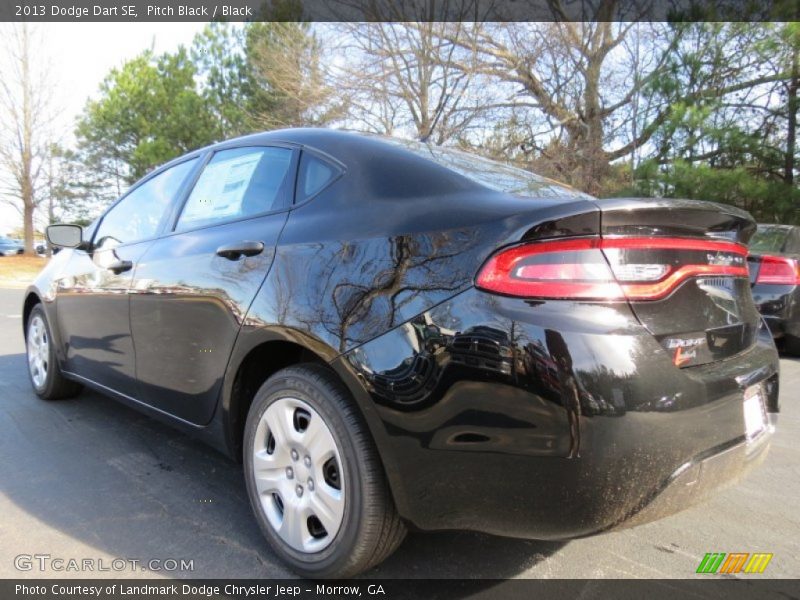 Pitch Black / Black 2013 Dodge Dart SE