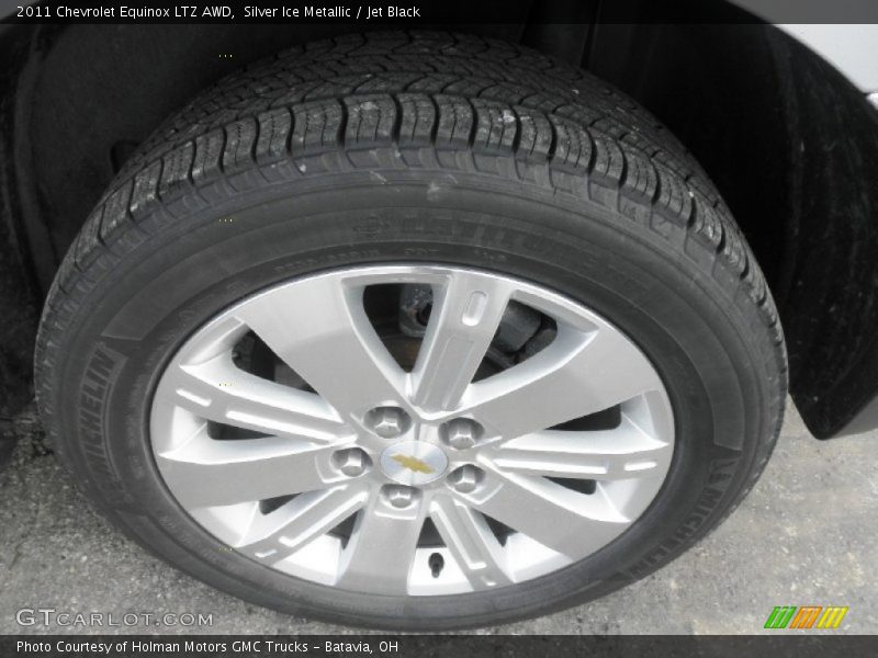 Silver Ice Metallic / Jet Black 2011 Chevrolet Equinox LTZ AWD