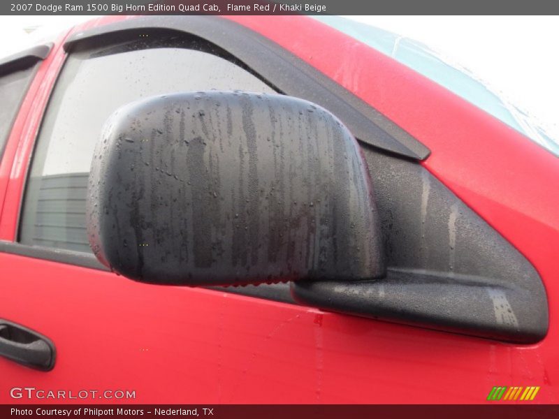 Flame Red / Khaki Beige 2007 Dodge Ram 1500 Big Horn Edition Quad Cab
