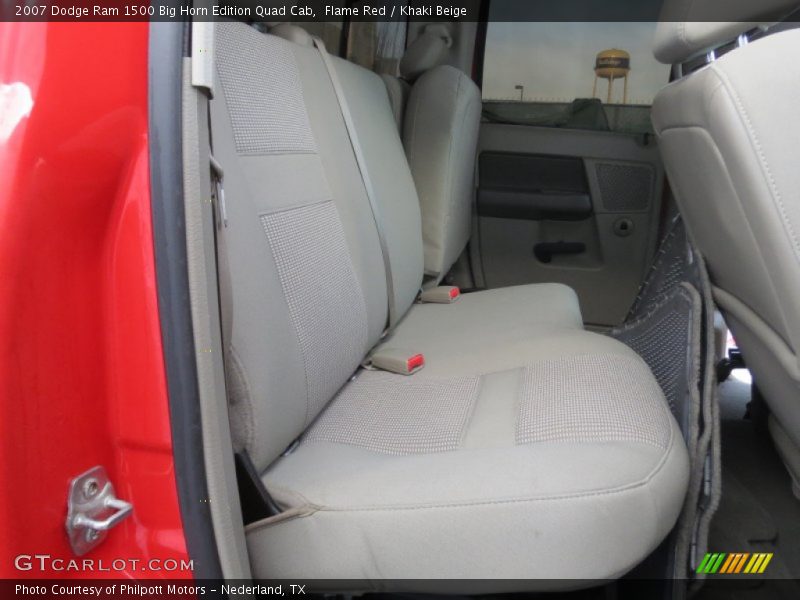 Flame Red / Khaki Beige 2007 Dodge Ram 1500 Big Horn Edition Quad Cab