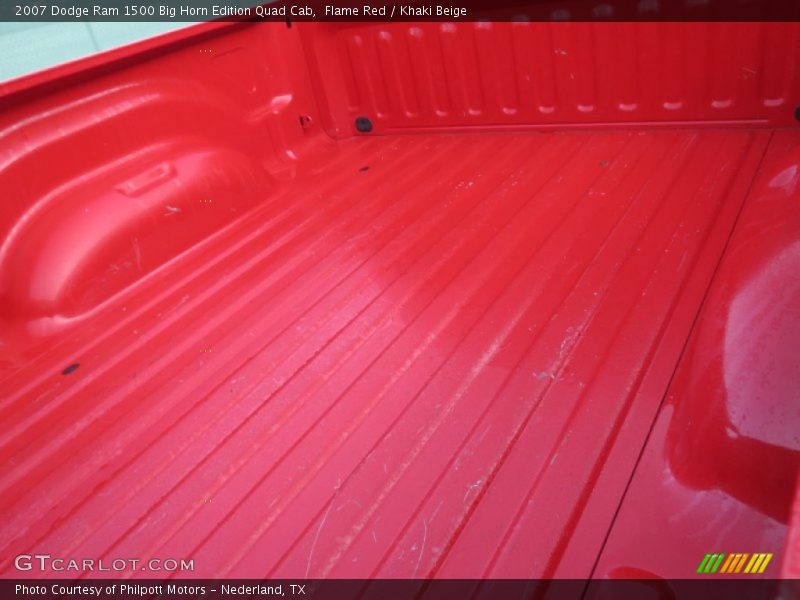 Flame Red / Khaki Beige 2007 Dodge Ram 1500 Big Horn Edition Quad Cab