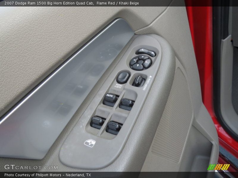 Flame Red / Khaki Beige 2007 Dodge Ram 1500 Big Horn Edition Quad Cab