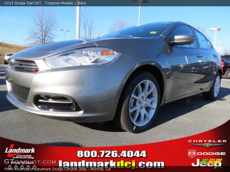 Tungsten Metallic / Black 2013 Dodge Dart SXT
