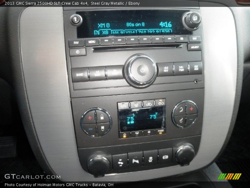 Steel Gray Metallic / Ebony 2013 GMC Sierra 2500HD SLT Crew Cab 4x4