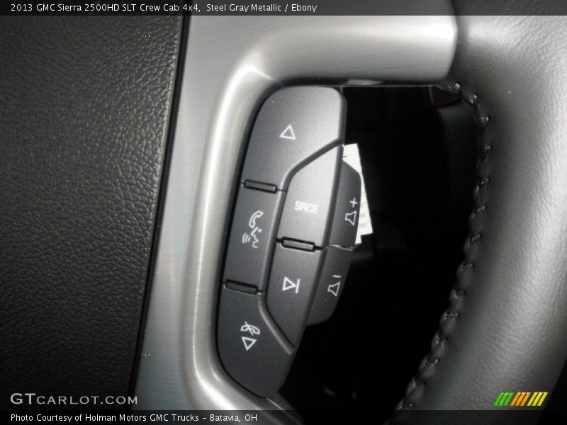 Steel Gray Metallic / Ebony 2013 GMC Sierra 2500HD SLT Crew Cab 4x4