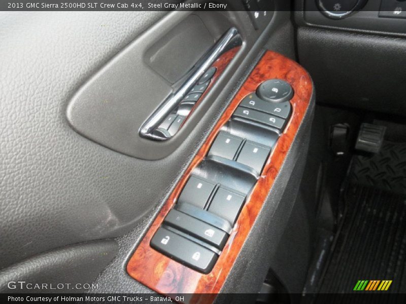 Steel Gray Metallic / Ebony 2013 GMC Sierra 2500HD SLT Crew Cab 4x4