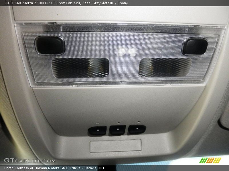 Steel Gray Metallic / Ebony 2013 GMC Sierra 2500HD SLT Crew Cab 4x4