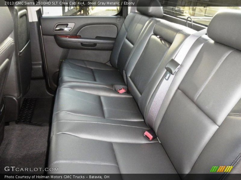 Steel Gray Metallic / Ebony 2013 GMC Sierra 2500HD SLT Crew Cab 4x4