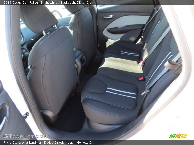Bright White / Black/Light Diesel Gray 2013 Dodge Dart Rallye