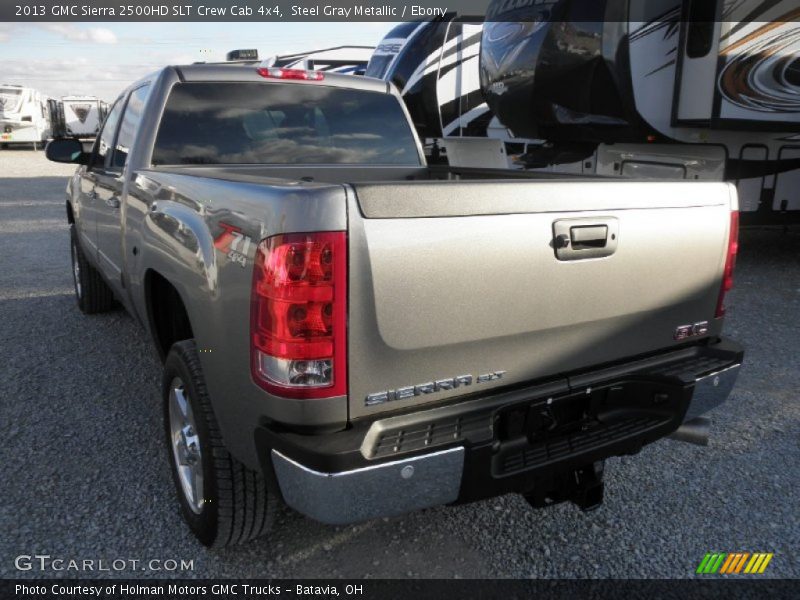 Steel Gray Metallic / Ebony 2013 GMC Sierra 2500HD SLT Crew Cab 4x4