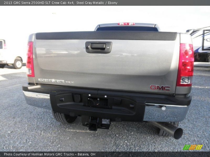 Steel Gray Metallic / Ebony 2013 GMC Sierra 2500HD SLT Crew Cab 4x4