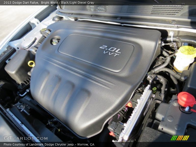 Bright White / Black/Light Diesel Gray 2013 Dodge Dart Rallye