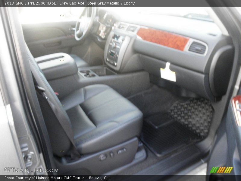 Steel Gray Metallic / Ebony 2013 GMC Sierra 2500HD SLT Crew Cab 4x4