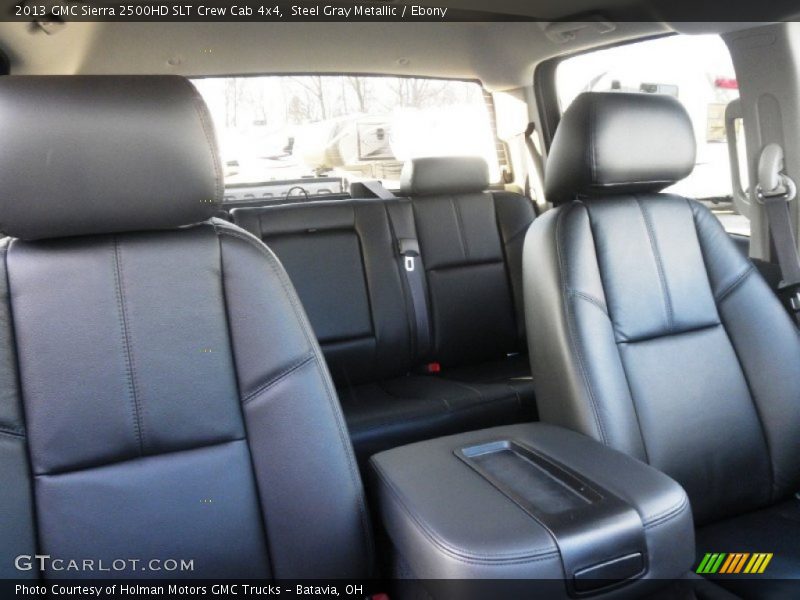 Steel Gray Metallic / Ebony 2013 GMC Sierra 2500HD SLT Crew Cab 4x4