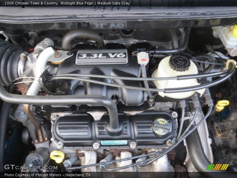 Midnight Blue Pearl / Medium Slate Gray 2006 Chrysler Town & Country