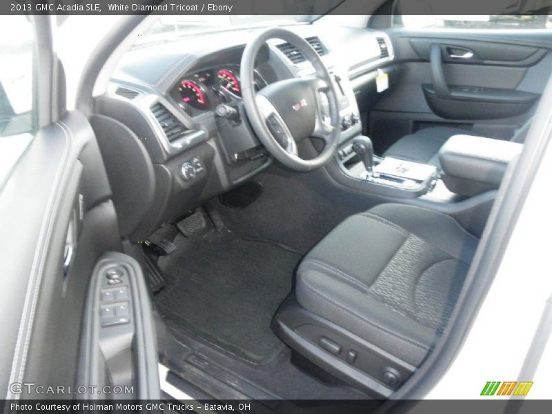 White Diamond Tricoat / Ebony 2013 GMC Acadia SLE