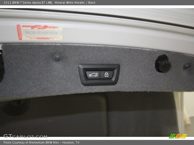 Mineral White Metallic / Black 2011 BMW 7 Series Alpina B7 LWB