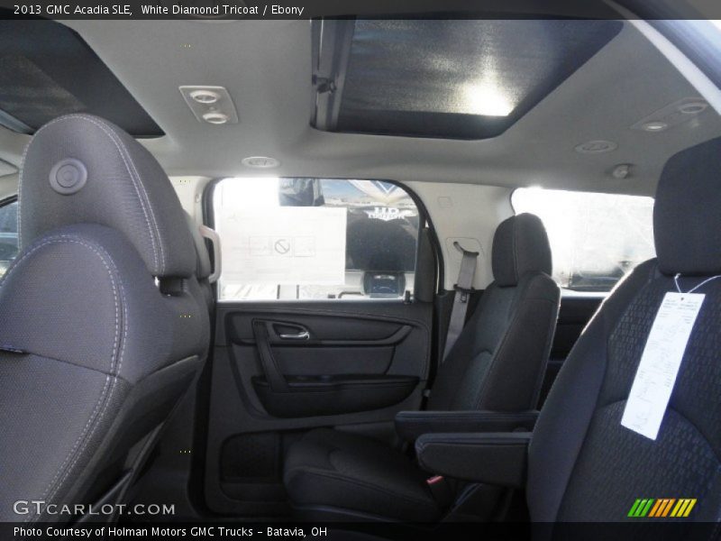 White Diamond Tricoat / Ebony 2013 GMC Acadia SLE