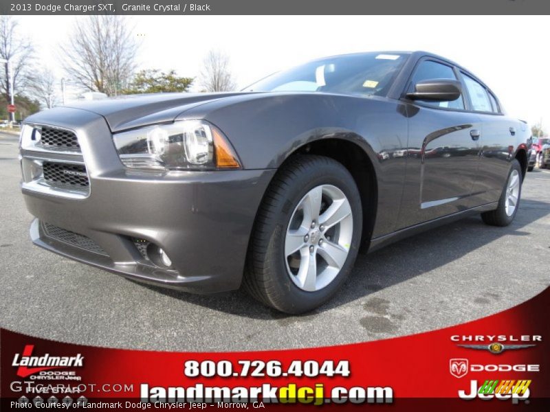 Granite Crystal / Black 2013 Dodge Charger SXT