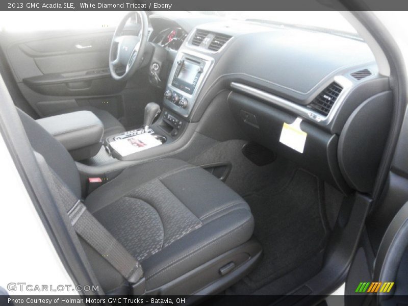 White Diamond Tricoat / Ebony 2013 GMC Acadia SLE