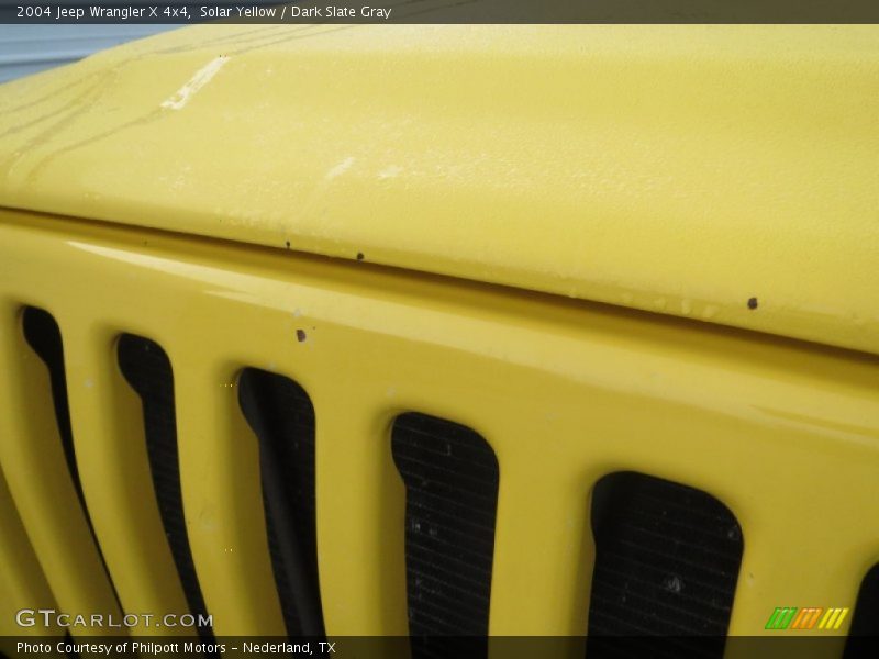 Solar Yellow / Dark Slate Gray 2004 Jeep Wrangler X 4x4