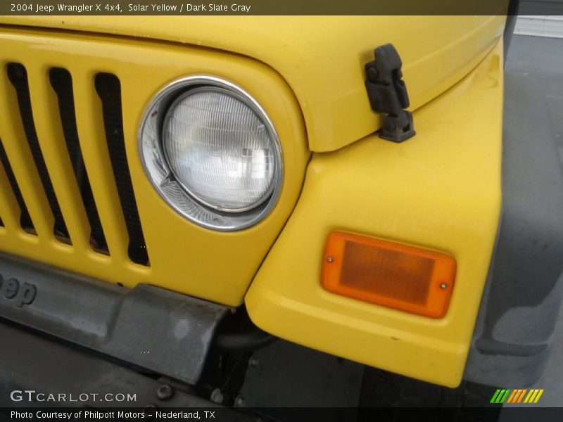 Solar Yellow / Dark Slate Gray 2004 Jeep Wrangler X 4x4