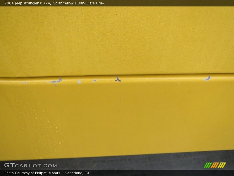 Solar Yellow / Dark Slate Gray 2004 Jeep Wrangler X 4x4