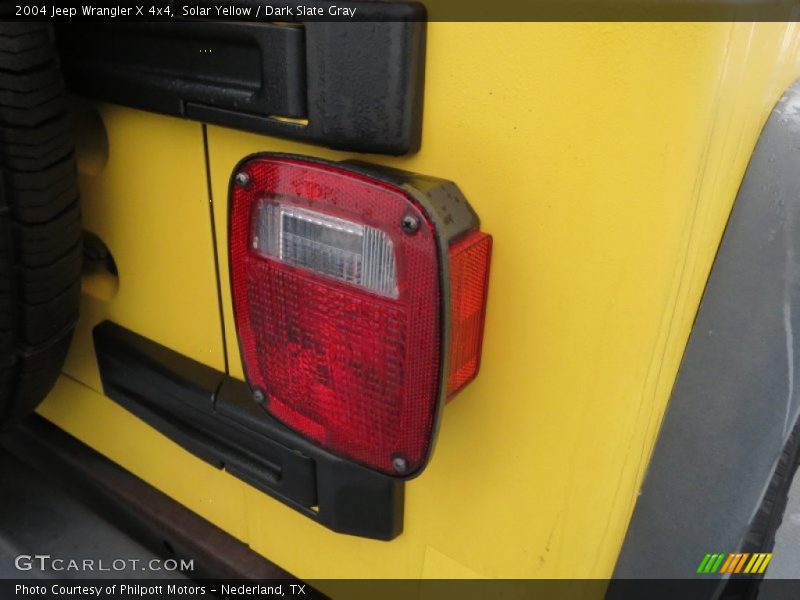 Solar Yellow / Dark Slate Gray 2004 Jeep Wrangler X 4x4