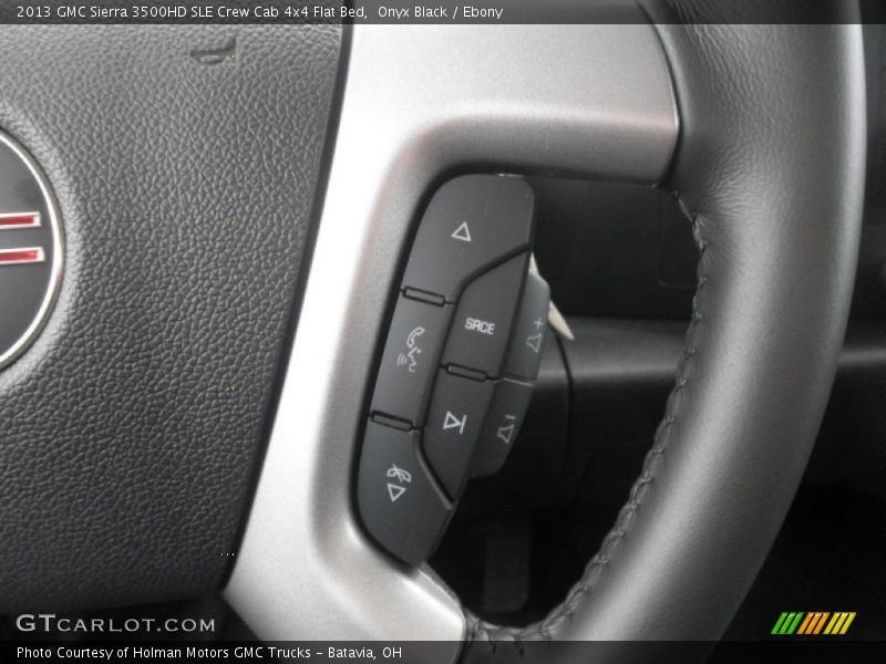 Onyx Black / Ebony 2013 GMC Sierra 3500HD SLE Crew Cab 4x4 Flat Bed