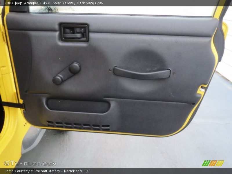 Solar Yellow / Dark Slate Gray 2004 Jeep Wrangler X 4x4