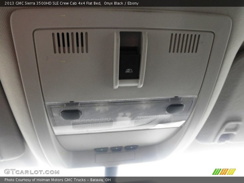 Onyx Black / Ebony 2013 GMC Sierra 3500HD SLE Crew Cab 4x4 Flat Bed