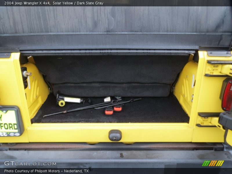 Solar Yellow / Dark Slate Gray 2004 Jeep Wrangler X 4x4
