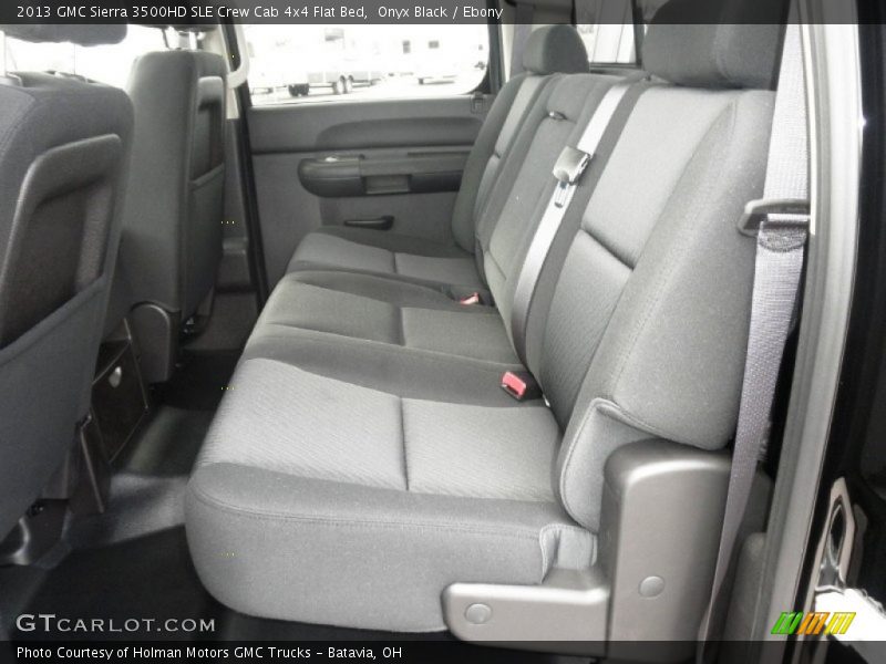 Onyx Black / Ebony 2013 GMC Sierra 3500HD SLE Crew Cab 4x4 Flat Bed